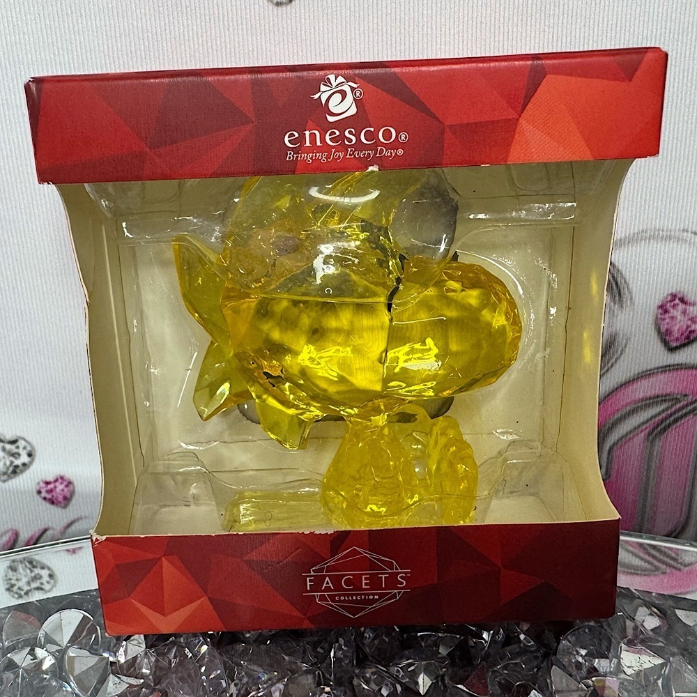 Enesco Peanuts Facets Woodstock 2.75" Tall Acrylic Figure 6013694 ornament luxe